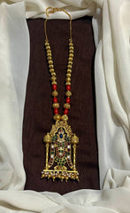 Coral Haram With Meenakshi Amman Pendant - PB00636