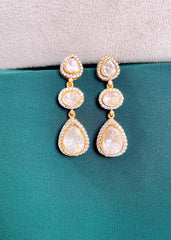 Beautiful Mozonite Stone Earrings - VE00219
