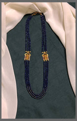 Crystal Beads Haram with Lord Side Pendants - PB00352