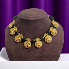 Black Dori With Peacock Kaasu - BD0033