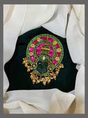kathakali Pendent in Kundan - KP00100