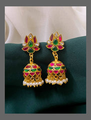 Multi Colour Jimika in Kundan - KE00199