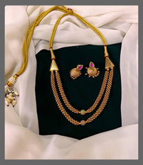 Double Layer Necklace In Nakshi - NN00258