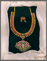 Beautiful Ruby Haram In Kundan - KH00259