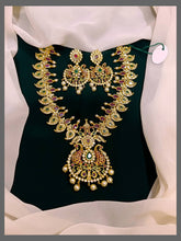 Beautiful Stone Mango Necklace In Nakshi - NN00293