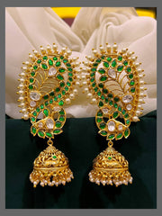 Peacock Kundan Earcuffs - KE00460