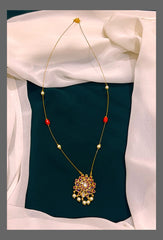 Invisible Chain With Lotus Pendent - KN00443