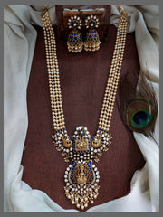 White Beads With Lakshmi Pendent - PB0096