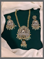 Elephant Victorian Necklace With Earrings - VN00110