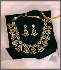Multicolor Necklace In Nakshi - NN00409