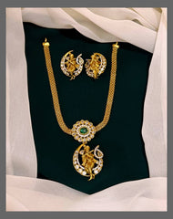 Beautiful Krishna Necklace In Nakshi - NN00430