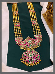 Jadau Long Haram With Round Balls Chain - KH00294