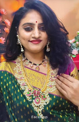 Grand Gold Polish Guttipusalu with Earrings - KH00143