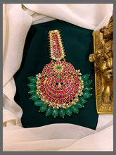 Jadau Ruby Kundan Pendent - KP00159
