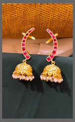 Earcuff Jhumki In Kundan - KE00476