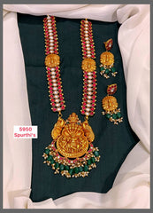 Antique Krishna Pendent haram in Kundan - KH00301