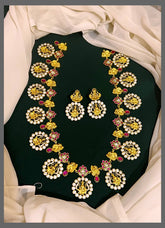 Beautiful Peacock and Lakshmi Kundan Haram - KH00297