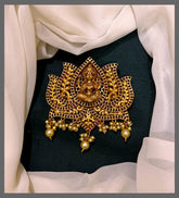 Beautiful Lotus and Lakshmi Pendent - KP00169