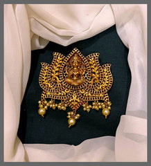 Beautiful Lotus and Lakshmi Pendent - KP00169