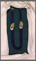 Beautiful Pearl Haram With Side Peacock Pendant - PB00315