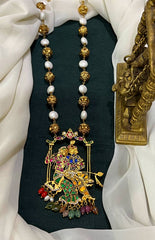 Wide Range Of Beads Haram With Jadau Pendants - PB00613