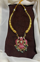 Double Sided Gandaberunda Detachable Pendant With Kante Set - KN00268