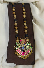 Wide Range Of Beads Haram With Jadau Pendants - PB00613