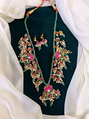 Lotus Haram in Jadau Kundan with Pendent - KH0091