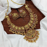 Beautiful Peacock in Naskhi Necklace - NN00113