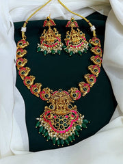 Peacock Chocker with Lakshmi Pendent - KN0060