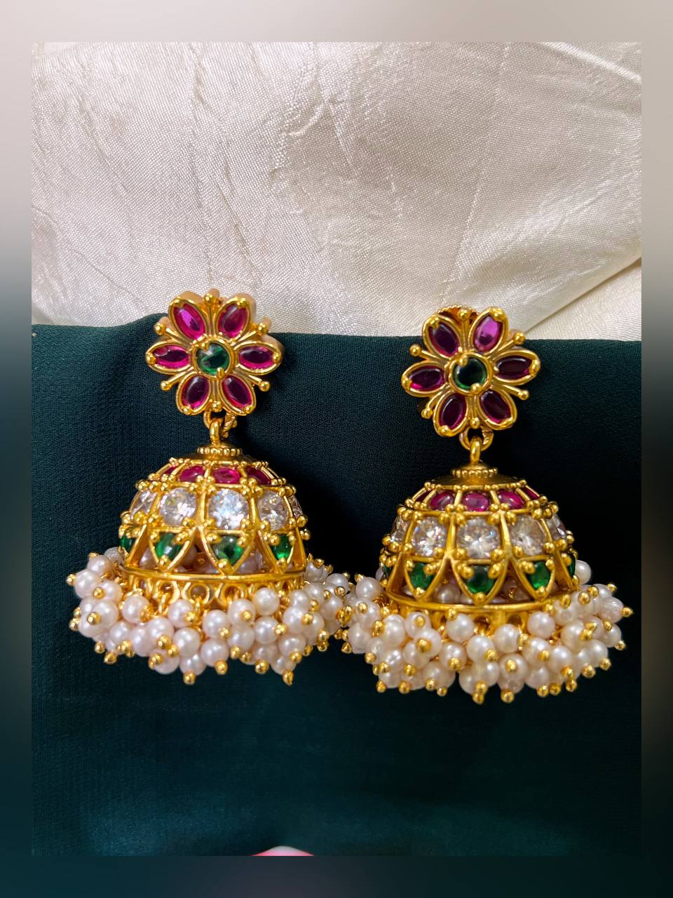 Multi Jimikki Earring In Nakshi NE0143