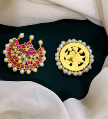 Chandbali Multi Color in Kundan - HA006