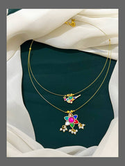 Double Step Jadau Invisible chain - KN00169