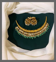 Strawberry Beads with Kante and Jhumkis - NN00169