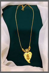 Gold Finish Lakshmi Set - NN00227