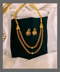 Double Layer Necklace In Nakshi - NN00258