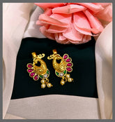 Gold Polish Peacocok Bugadi In Jadau - BU0087