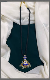 Black Dori With Chandali Pendent - BD0053