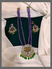 Double Layer Purple Beads Haram - PB00109