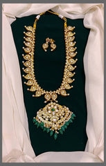 Double Sided Mango Haram With Earrings - KH00283 Pre book