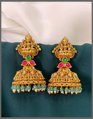 Multi Colour Lakshmi Jhumki in Nakshi - NE00465