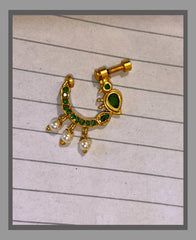 Emerald Nose Ring - NR0057