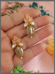 Beautiful Stone Stud With Bead - KE00510