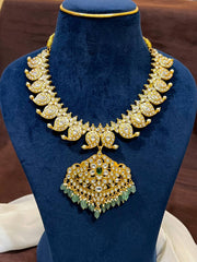 Jadau Mango Double Sided Short Necklace - KN00482