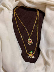 Layer Step Haram With Jadau Pendant - KN00671
