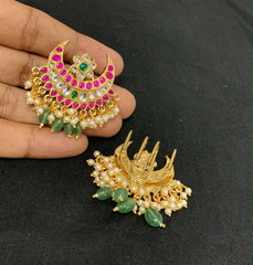 Jadau Hair Accessories in Gold Polish - HA00247