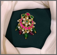 Flower Chand Bali Jada Billa - HA00106