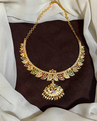 Panchaloha Kempu Stone Neckalce - NN00188