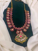 Jadau Mango Long Haram with Detachable Pendant - KH00100