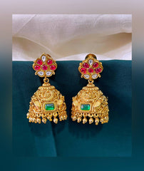 Flower Multi Jimikki in Kundan -KE00159